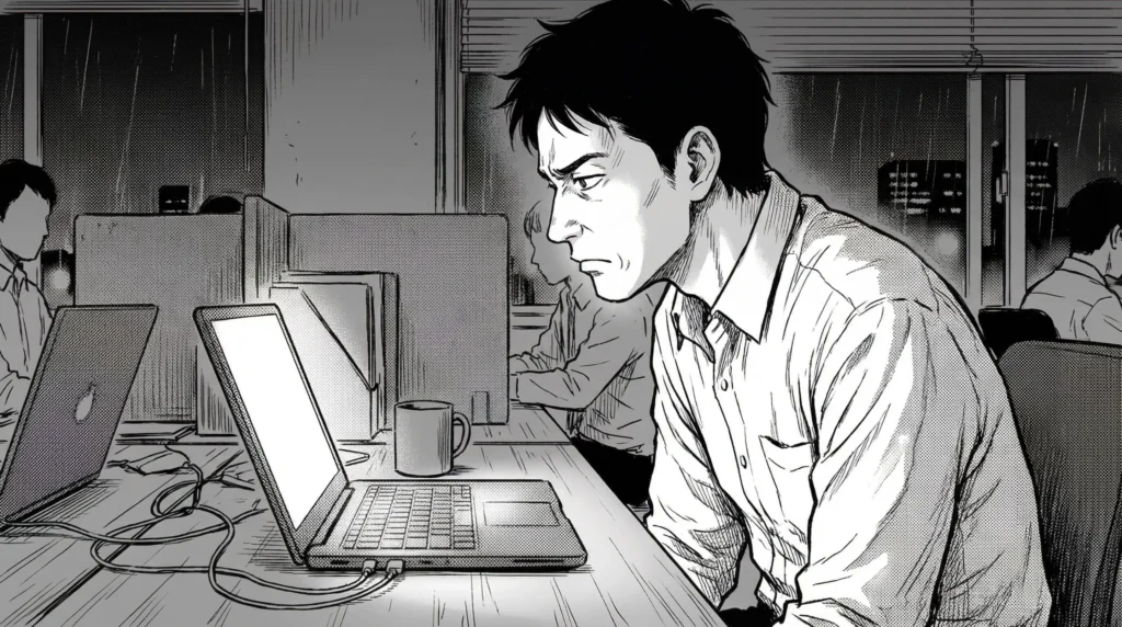 コワーキングスペースでAWS資格の勉強をしている